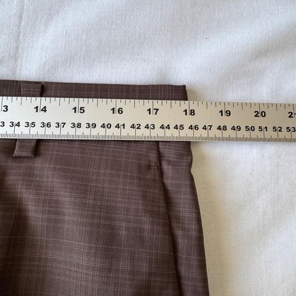 Nike Golf Men's 34x34 Retro Plaid Chino Golf Pants Brown Lightweight Preppy - Picture 11 of 15